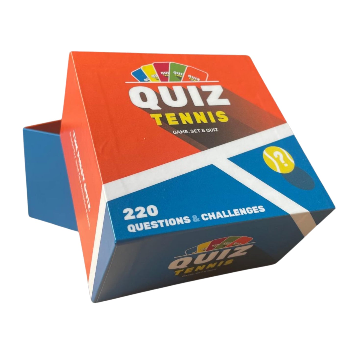 Quiz Tennis: Tennis Trivia Game with 220 Cards | Fun Gift for Fans, Players & Coaches