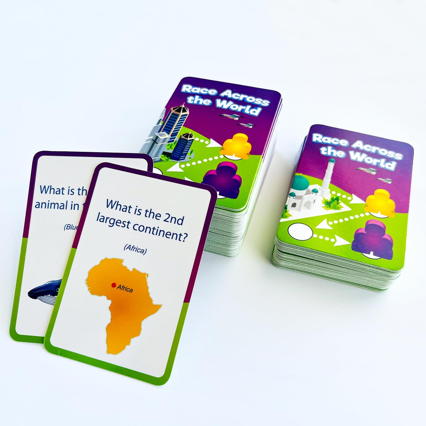 QUOKKA World Race Board Game - Geography & Culture for Ages 6-12 and Family Fun