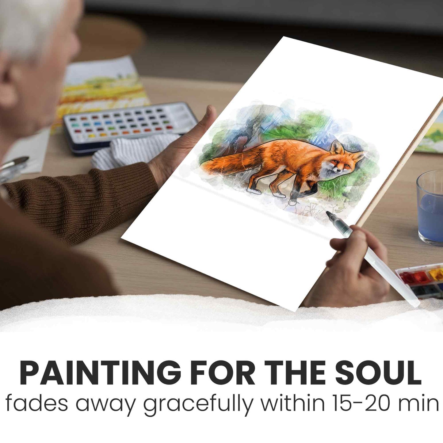 QUOKKA Water Painting Set for Seniors – Forest Moments Dementia Activities