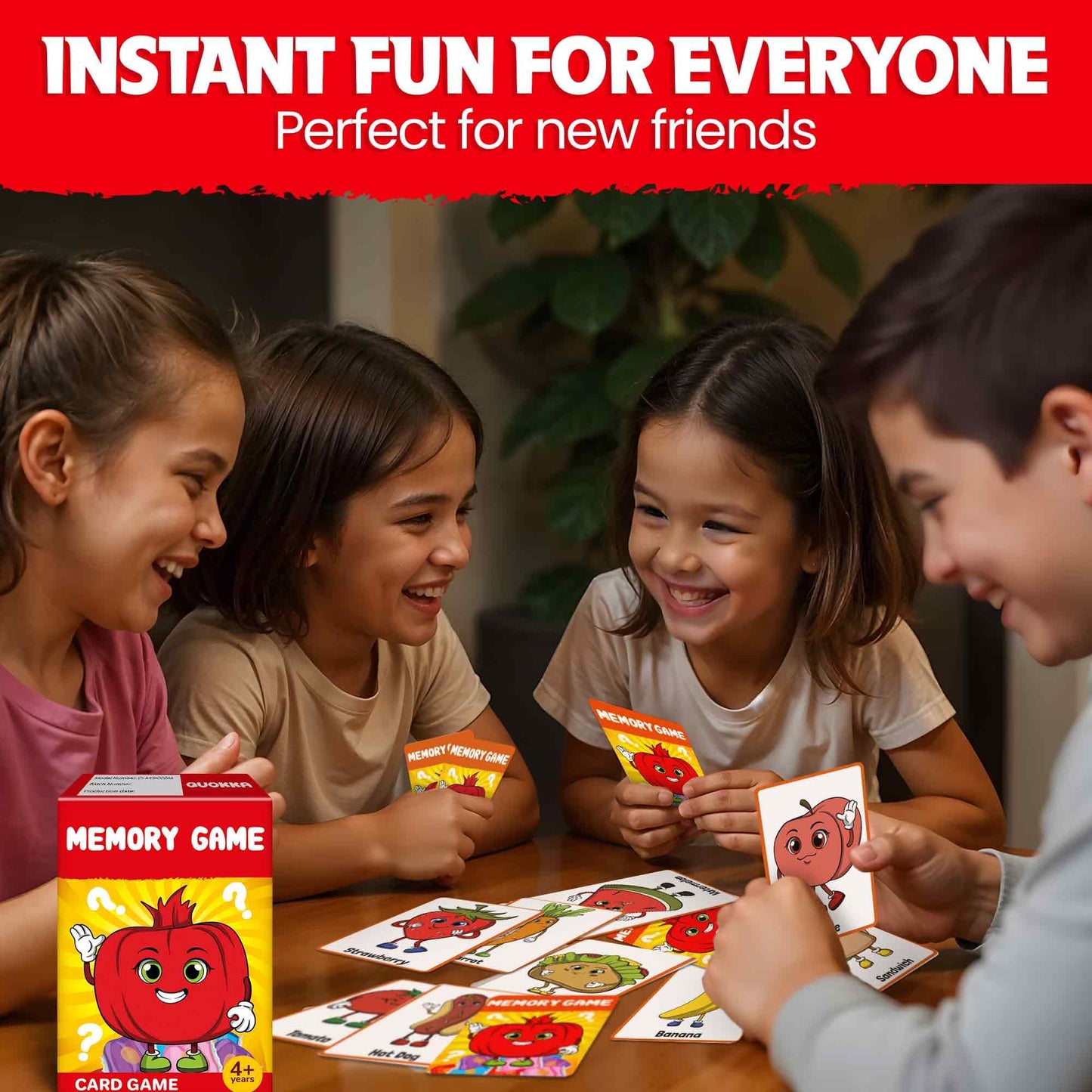 QUOKKA Memory Games for Kids Ages 4–8 | Fun Travel Card Game for Memory & Focus