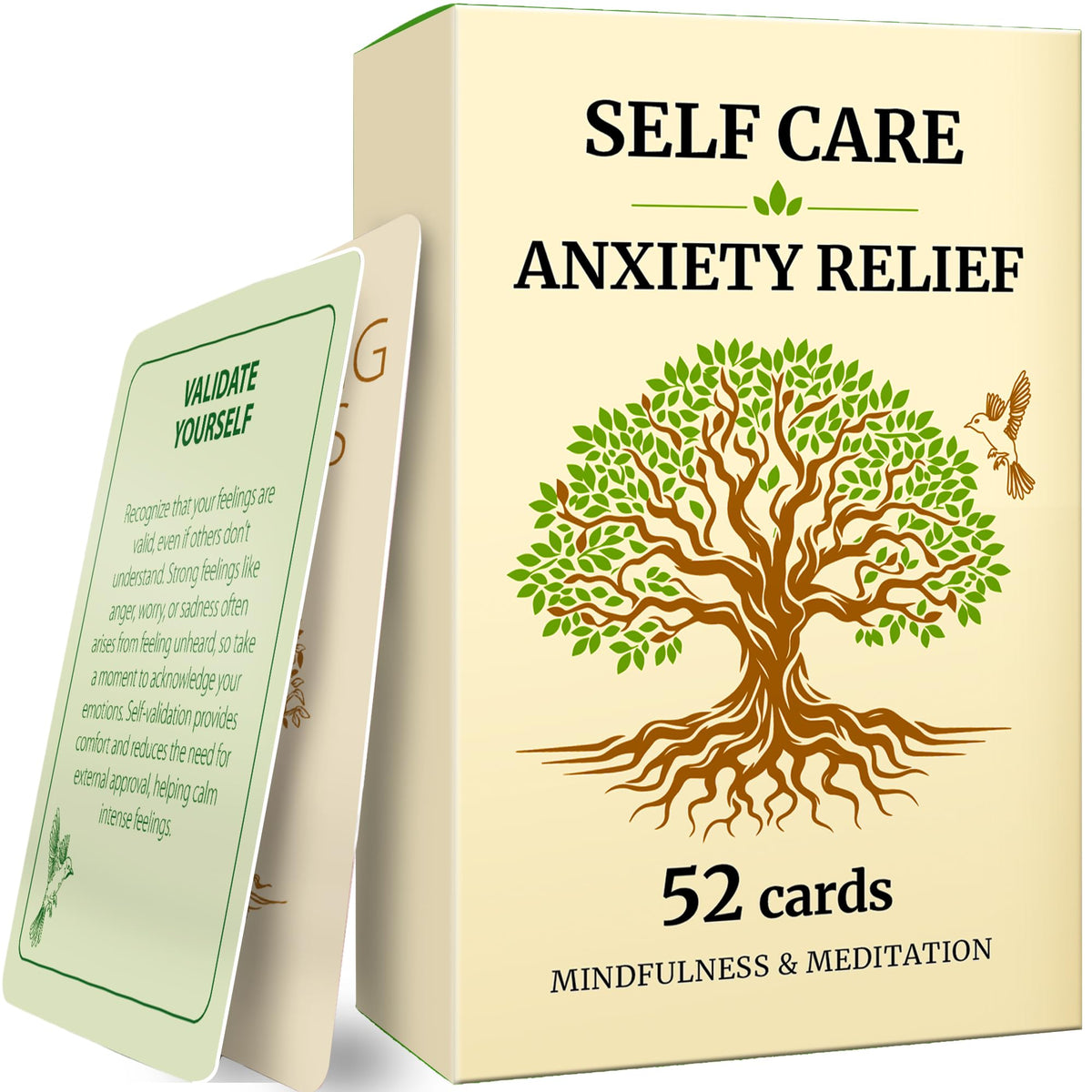 QUOKKA 52 Mindfulness Cards for Calm, Focus & Emotional Balance | Self-Care & Anxiety Relief