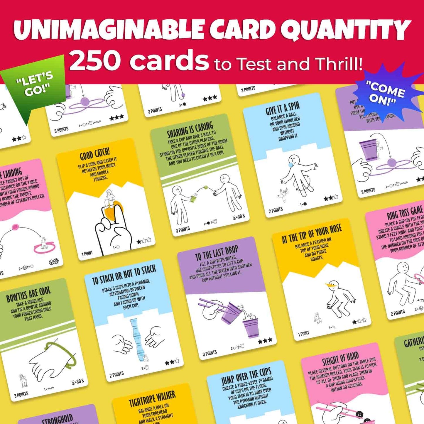 QUOKKA Party Games for Adults & Family – 250 Challenges for 2–14 Players