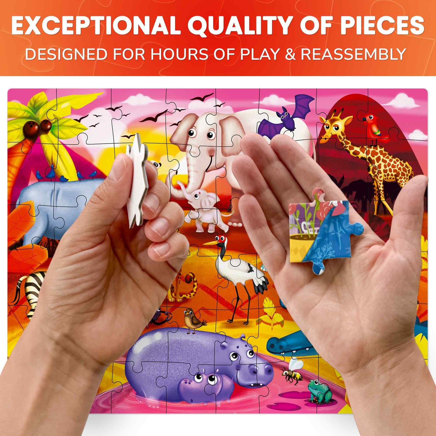 QUOKKA Puzzles for Kids Ages 3-5 | 4 x 48-Piece Jigsaw Puzzles by QUOKKA