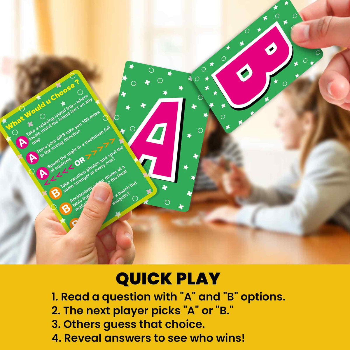 QUOKKA Card Game: 500+ Hilarious Travel Scenarios for Families, Teens & Adults