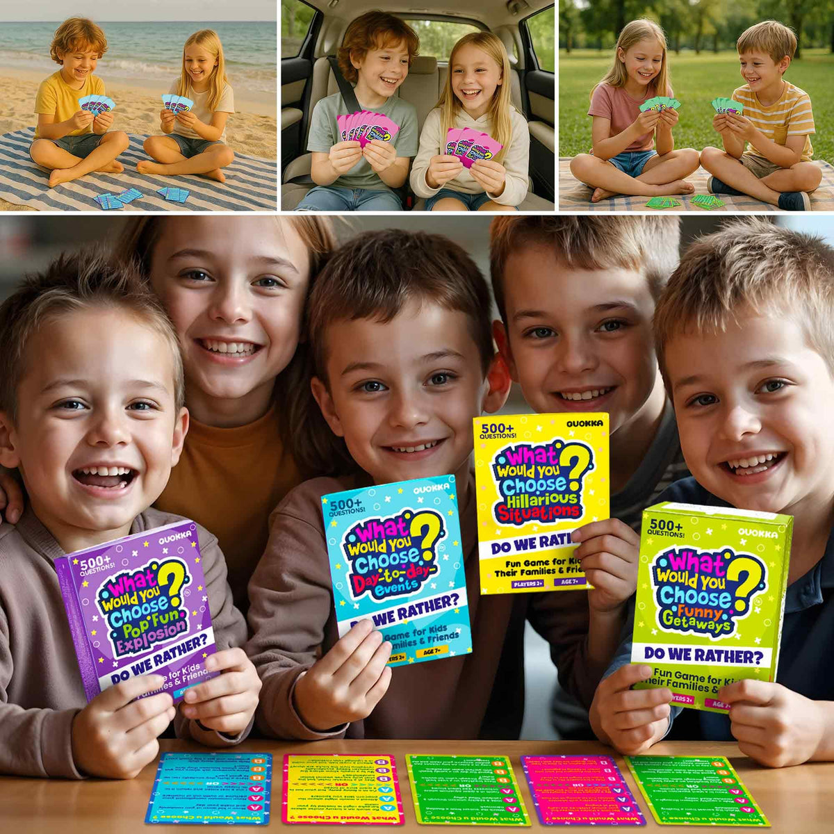 QUOKKA Fun Card Game for Teens, Kids & Adults | 500+ Hilarious Icebreaker Questions