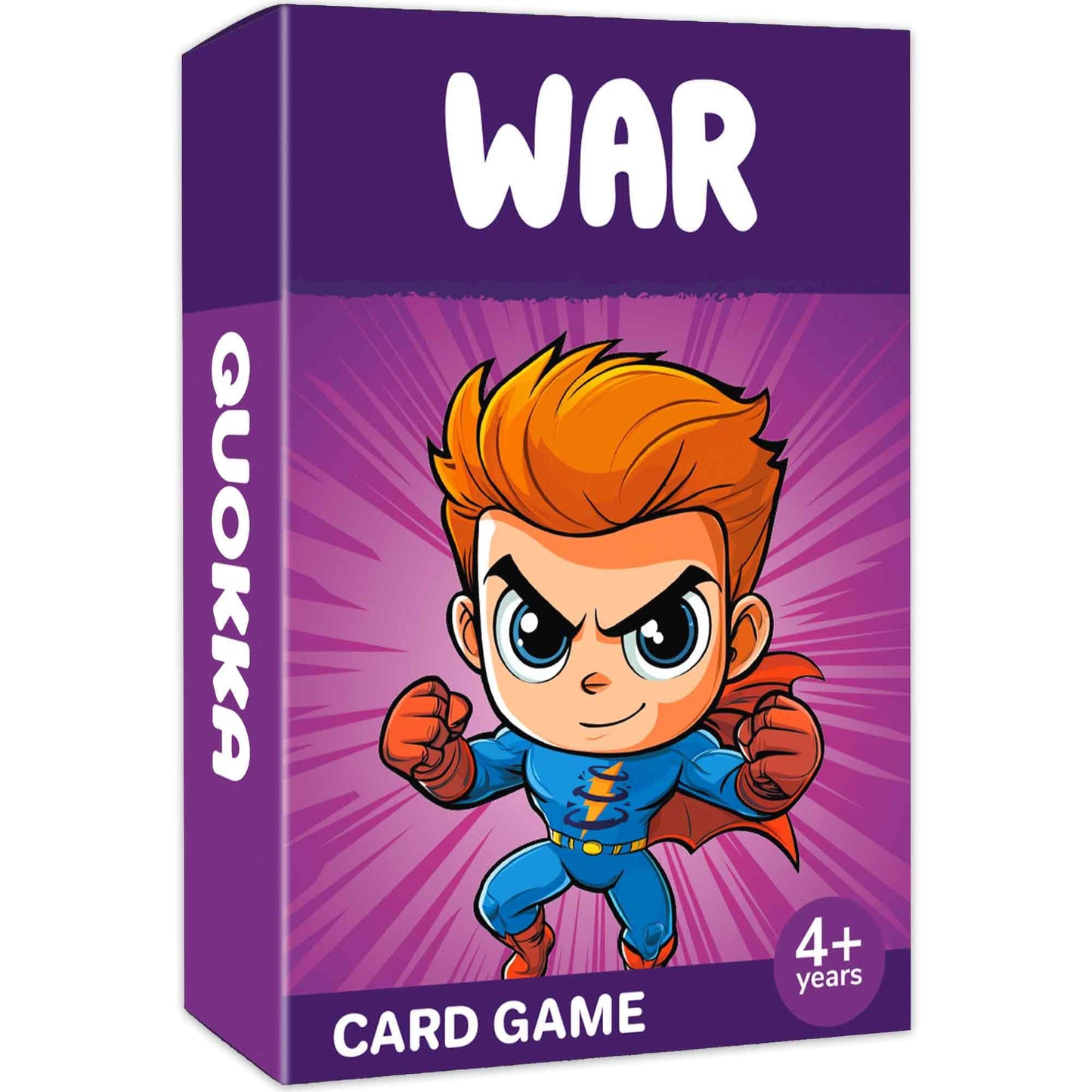 QUOKKA War Card Game for Kids Ages 4–8 — Fun Family Card Game, Travel-Ready & Easy to Learn