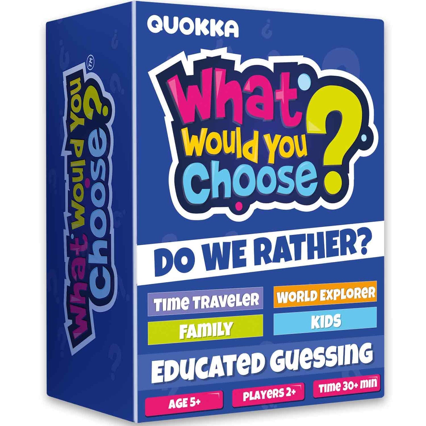 QUOKKA 4-Set What Would You Choose? Family Card Game for Kids 6-12