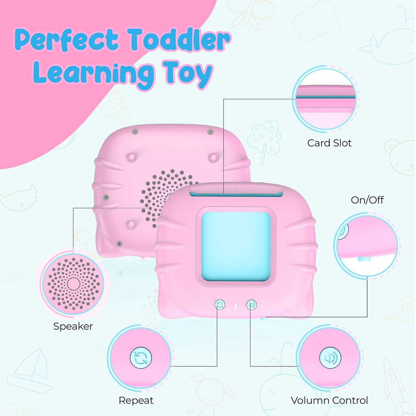 QuTZ ABC Flash Cards for Toddlers 2-4 | Autism-Friendly Speech & Language Cards