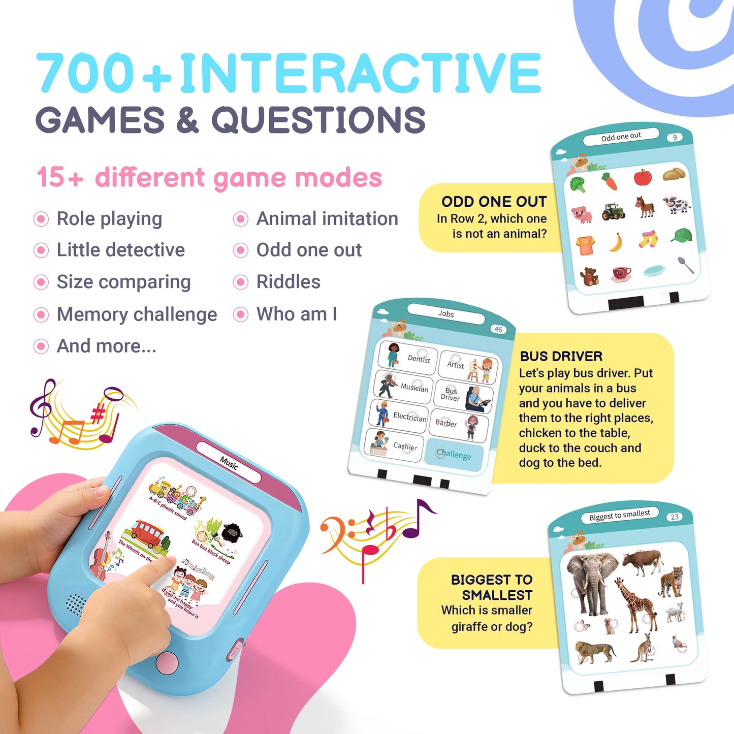 QuTZ Talking Flash Cards – Learn to Read with 166 Cards, 29+ Themes, 800+ Words, 700+ Games