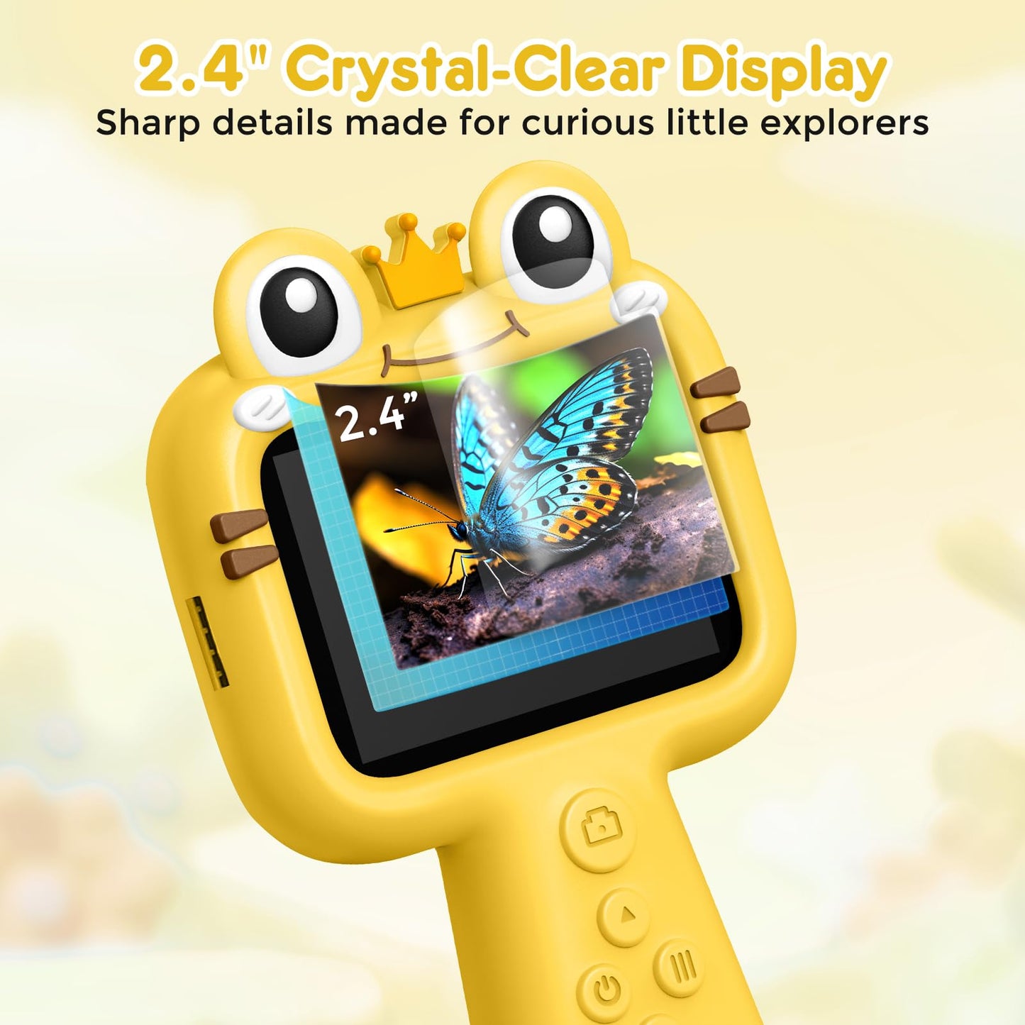 Qvireno Borescope Camera for Kids – STEM Educational Toy for Ages 4-12 | Outdoor Discovery Gift (Yellow)