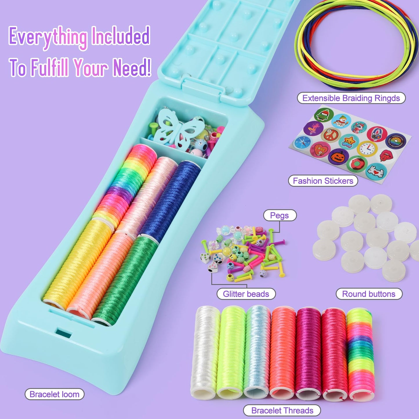 QXHOL Friendship Bracelet Kit for Girls – Creative Craft & Gift Idea (Ages 8-12)