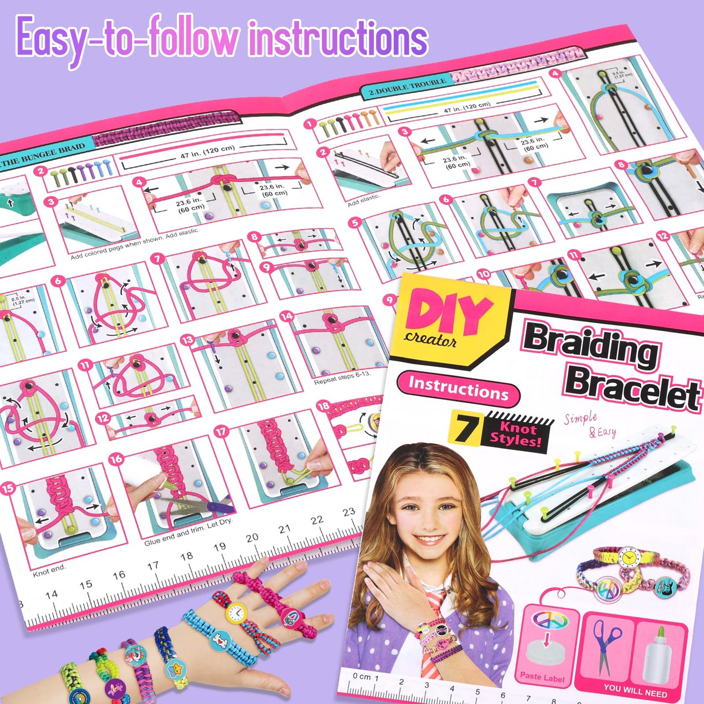 QXHOL Friendship Bracelet Kit for Girls – Creative Craft & Gift Idea (Ages 8-12)