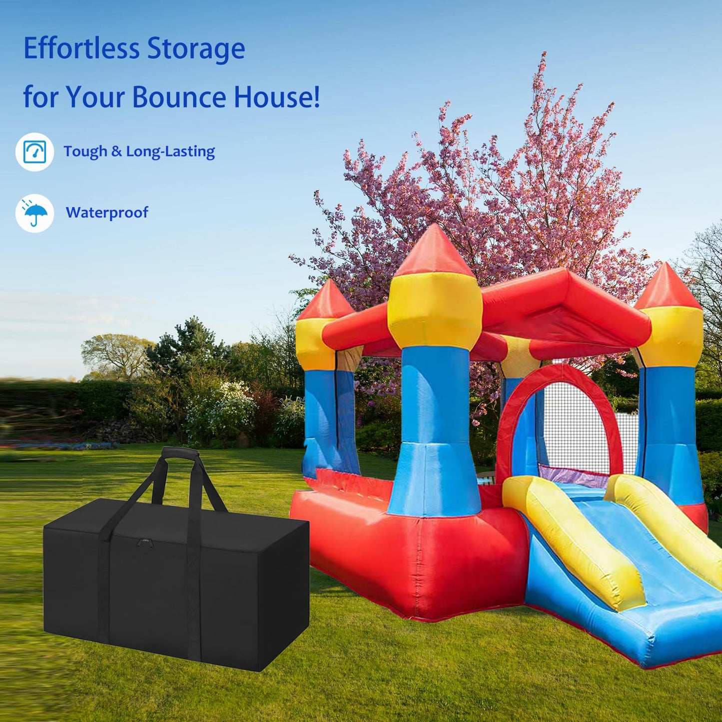 QYILUARE Extra Large Storage Bag for Inflatable Bounce House & Water Slide – 40x20x28 in