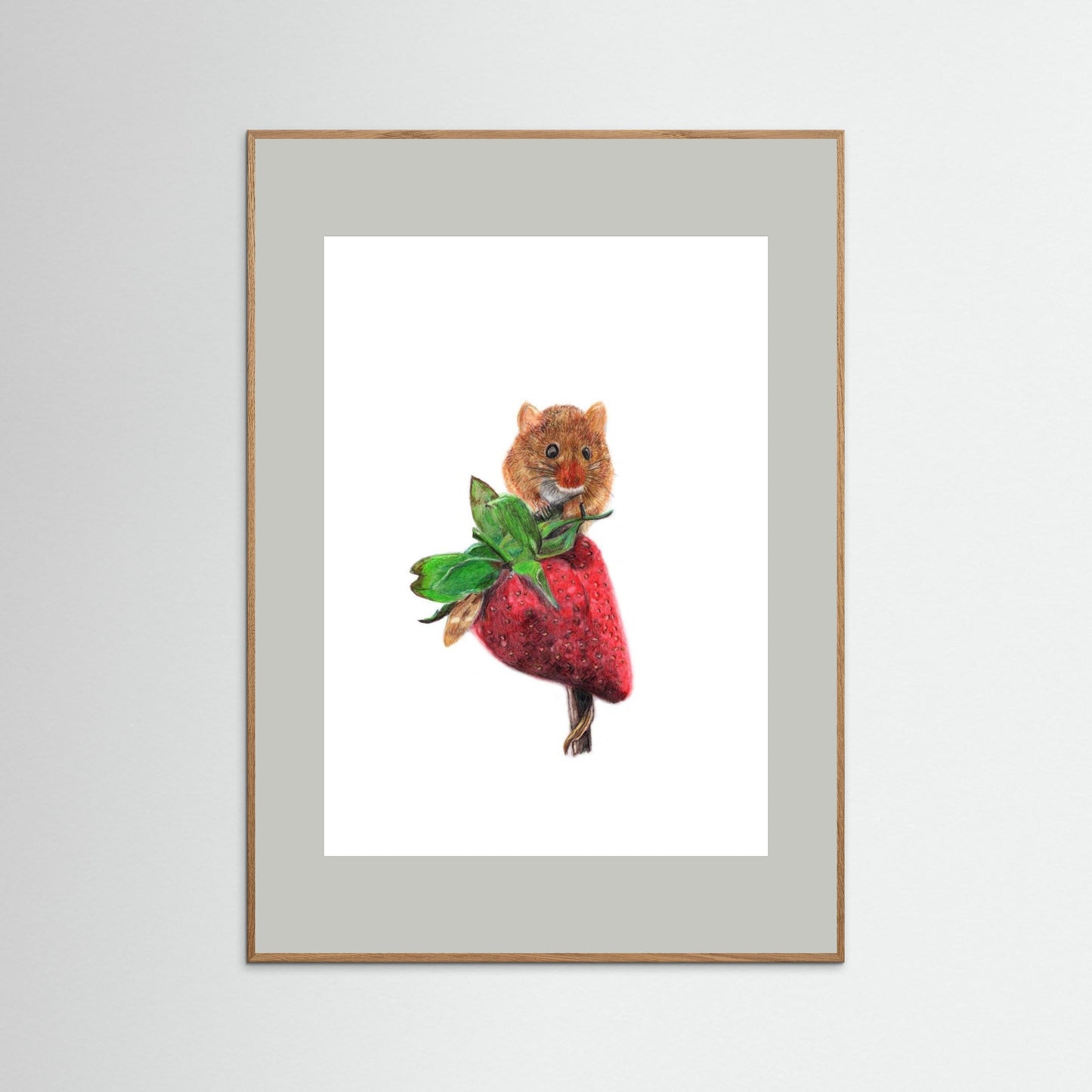 Field Mouse Woodland Art Print