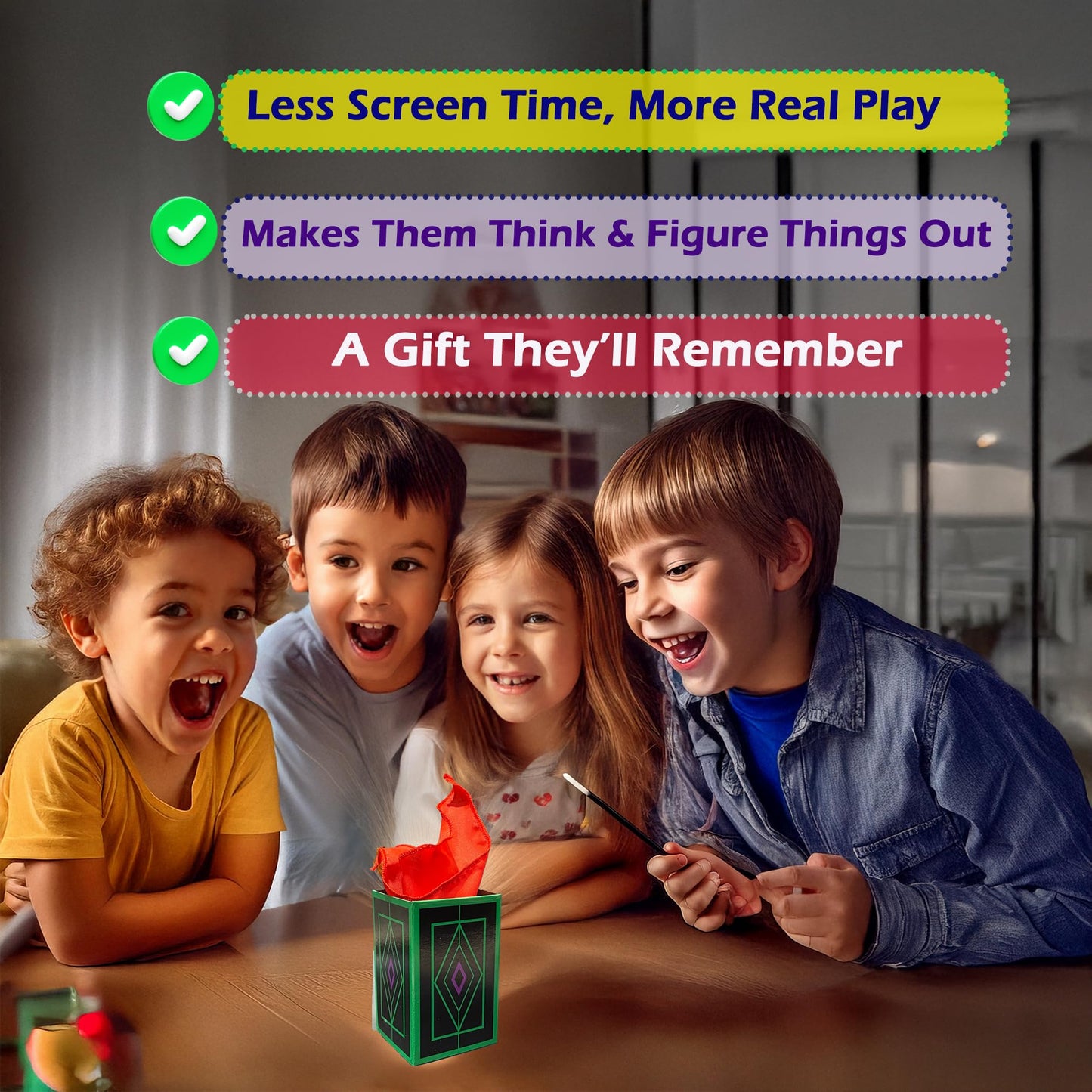 RA MAGIC SHOP Fantastic Magic Set – 50 Easy Tricks with Video Instructions for Kids 6-12 | Beginner Magic Tricks Kit