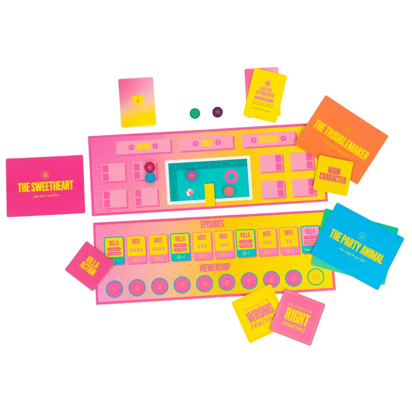 Rabble Lovestruck: Reality TV Party Board Game for 5-10 Players