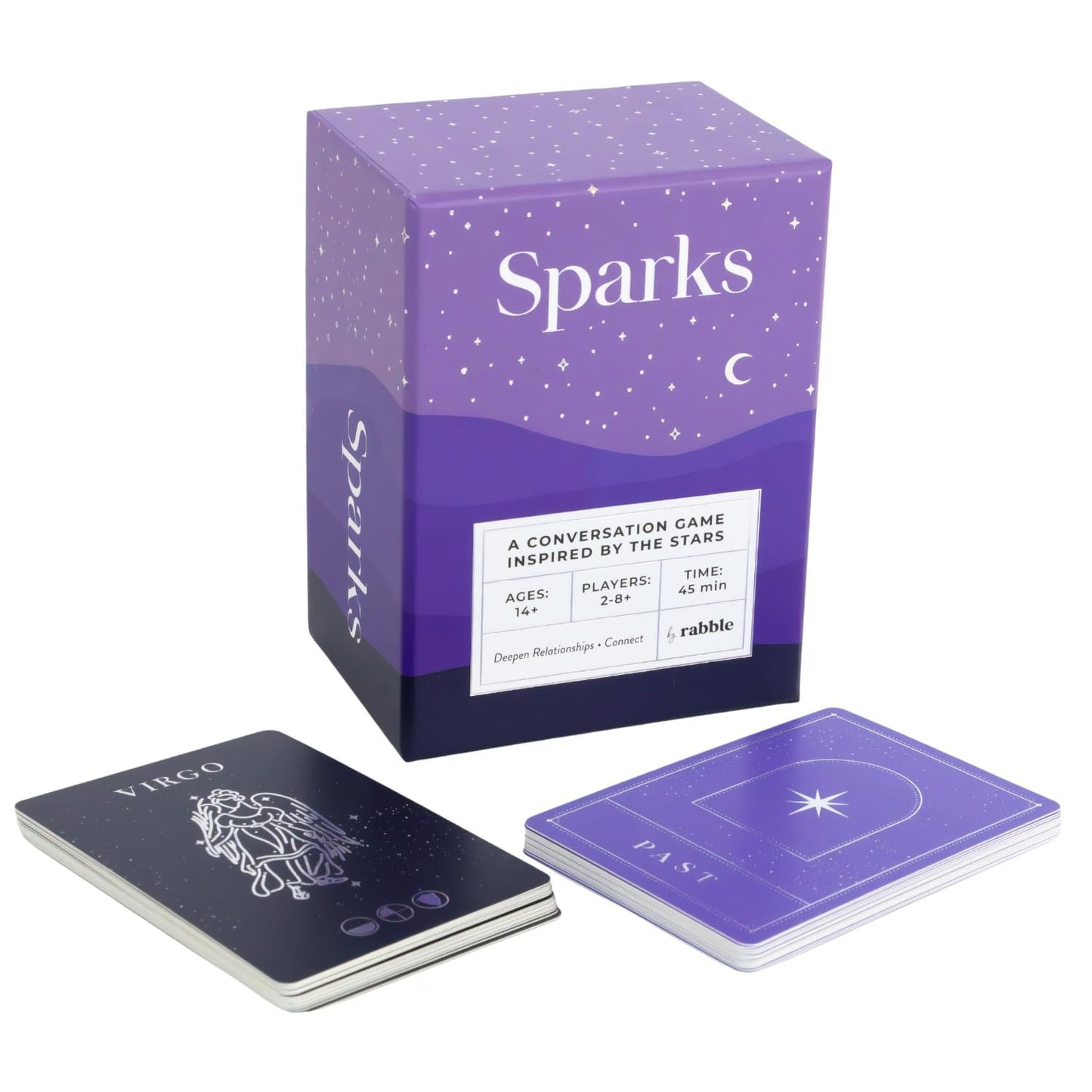 Rabble Sparks – Star-Themed Conversation Game for 2-8 Players