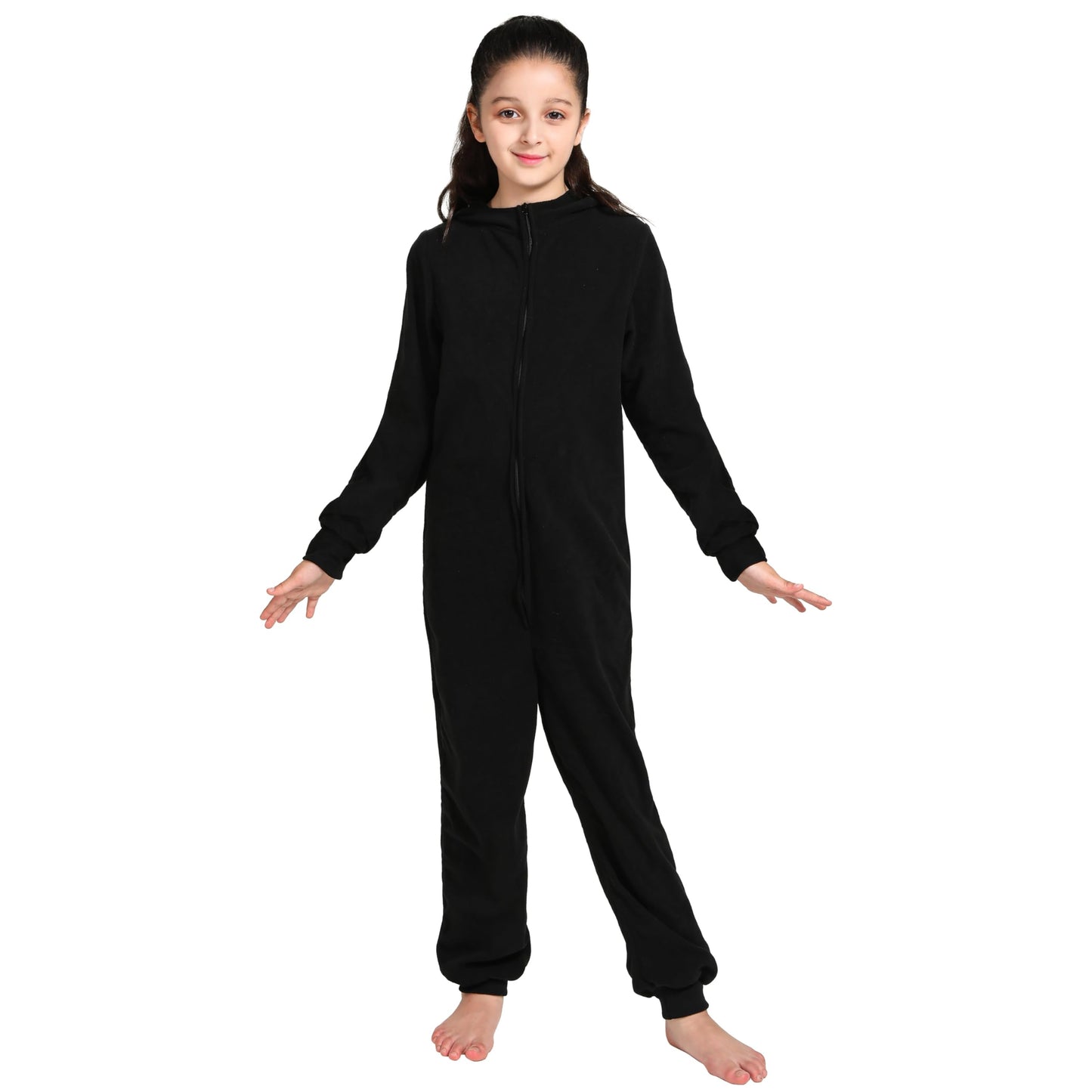 Rabtero Kids Cat Costume for Girls - Black Cat Onesie (4T-14Y)