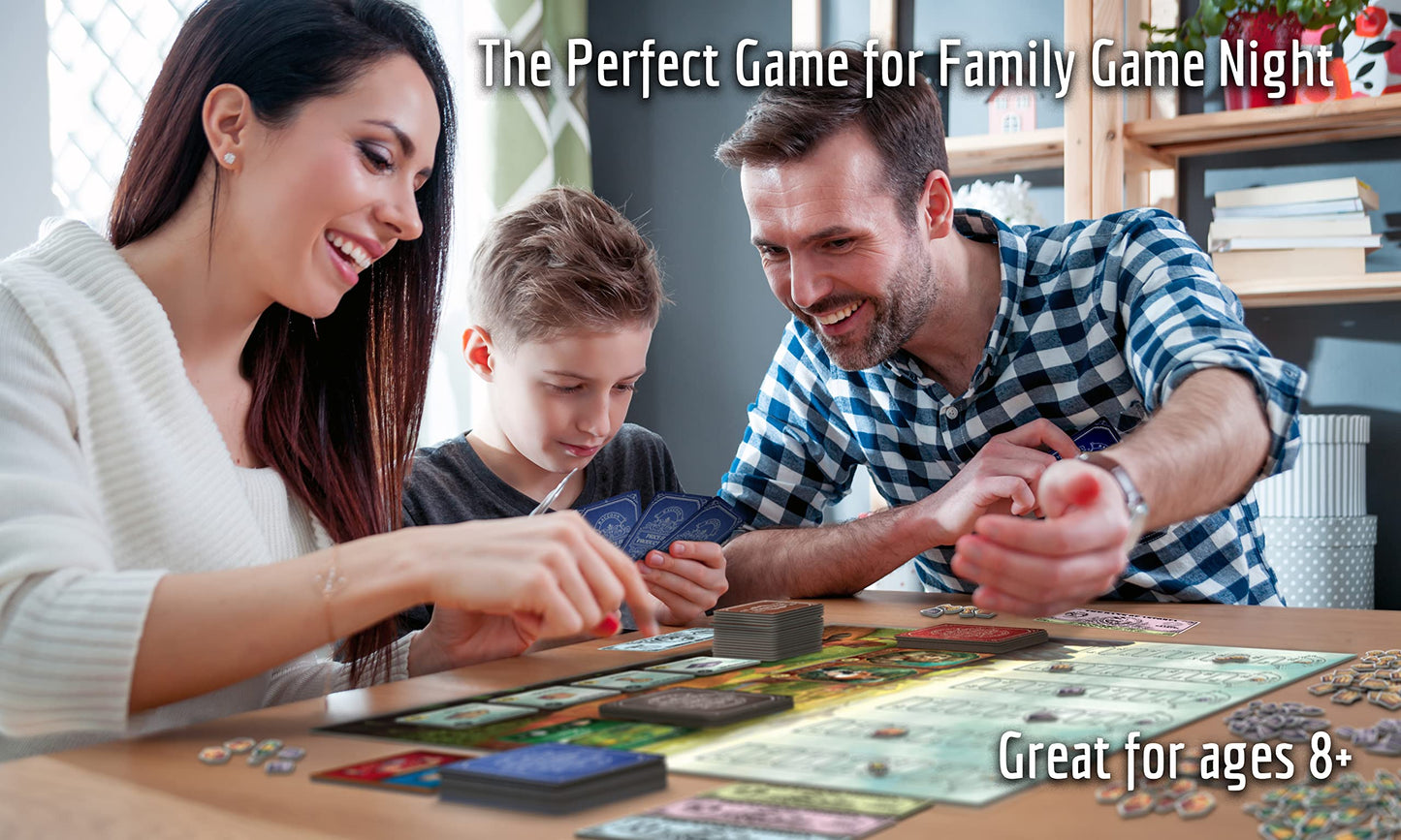 Raccoon Tycoon - Gateway Strategy Board Game for Adults & Family | 2-5 Players | 60–90 Minutes | Forbidden Games