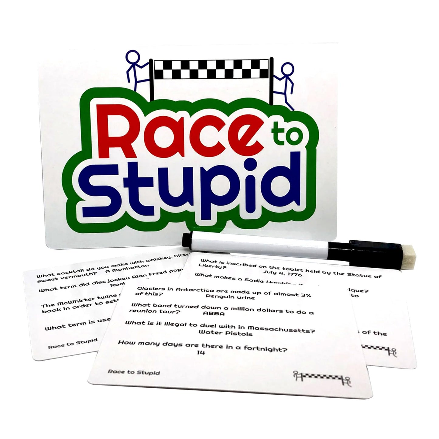 Race to Stupid Trivia Card Game – Family & Party Fun