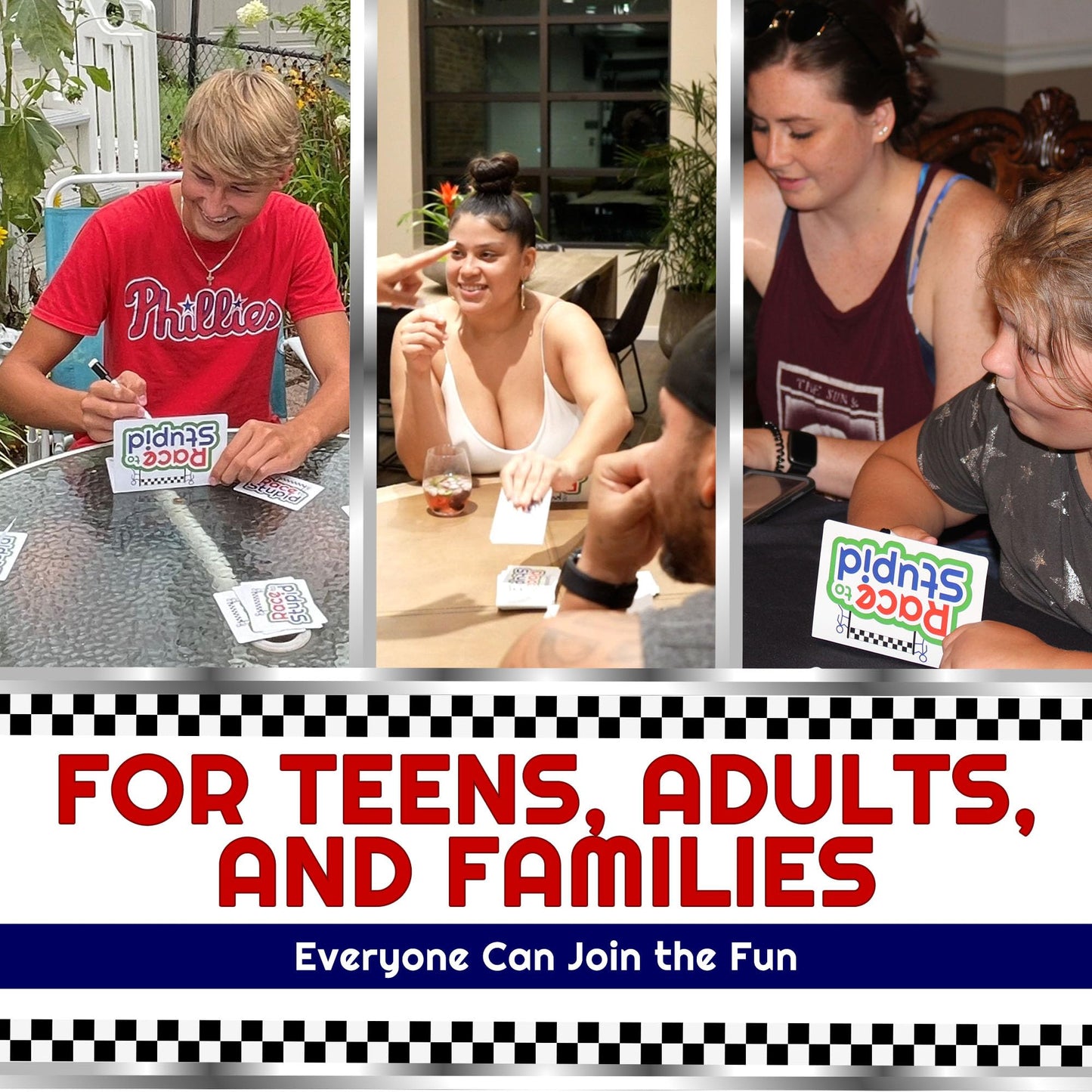 Race to Stupid Trivia Card Game – Family & Party Fun