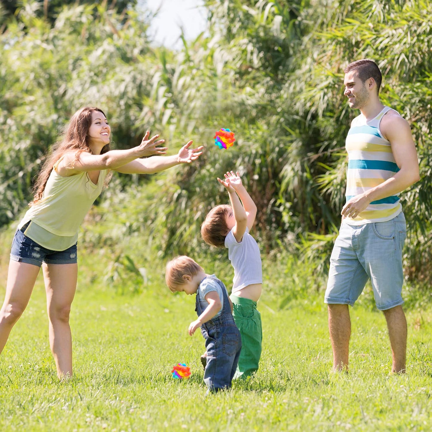 RadBizz Push Pop Bubble Fidget Ball — Sensory Toy for Autism, Stress & Anxiety (Multicolor)