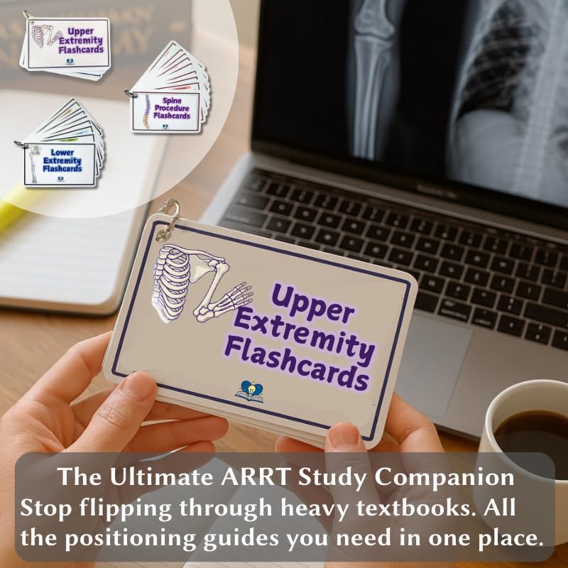 Radiology Flashcard Set: Spine, Upper & Lower | 3 Oblique Rules & 40+ Views