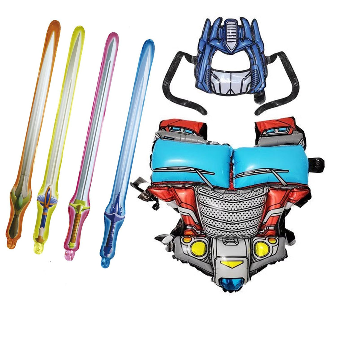 RAENZHEN-10 5-Set Balloon Robot Armor for Kids | Party Cosplay Decor