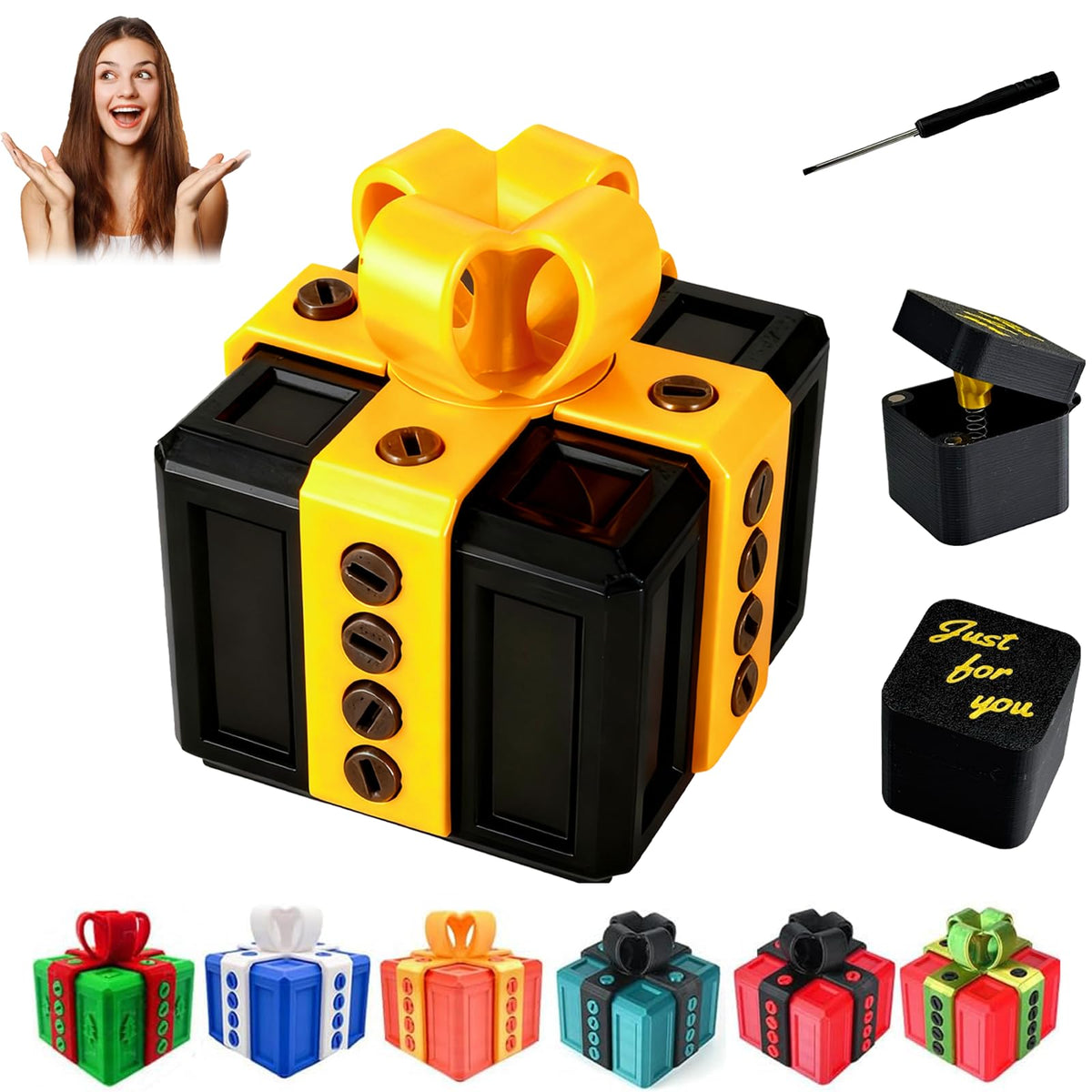 RAESOUL The Annoying Present Gift Box — 3D Printed Screws & Pop-Out Finger Surprise