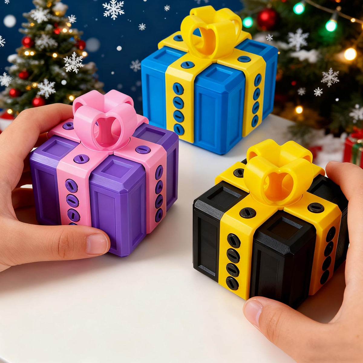RAESOUL The Annoying Present Gift Box — 3D Printed Screws & Pop-Out Finger Surprise