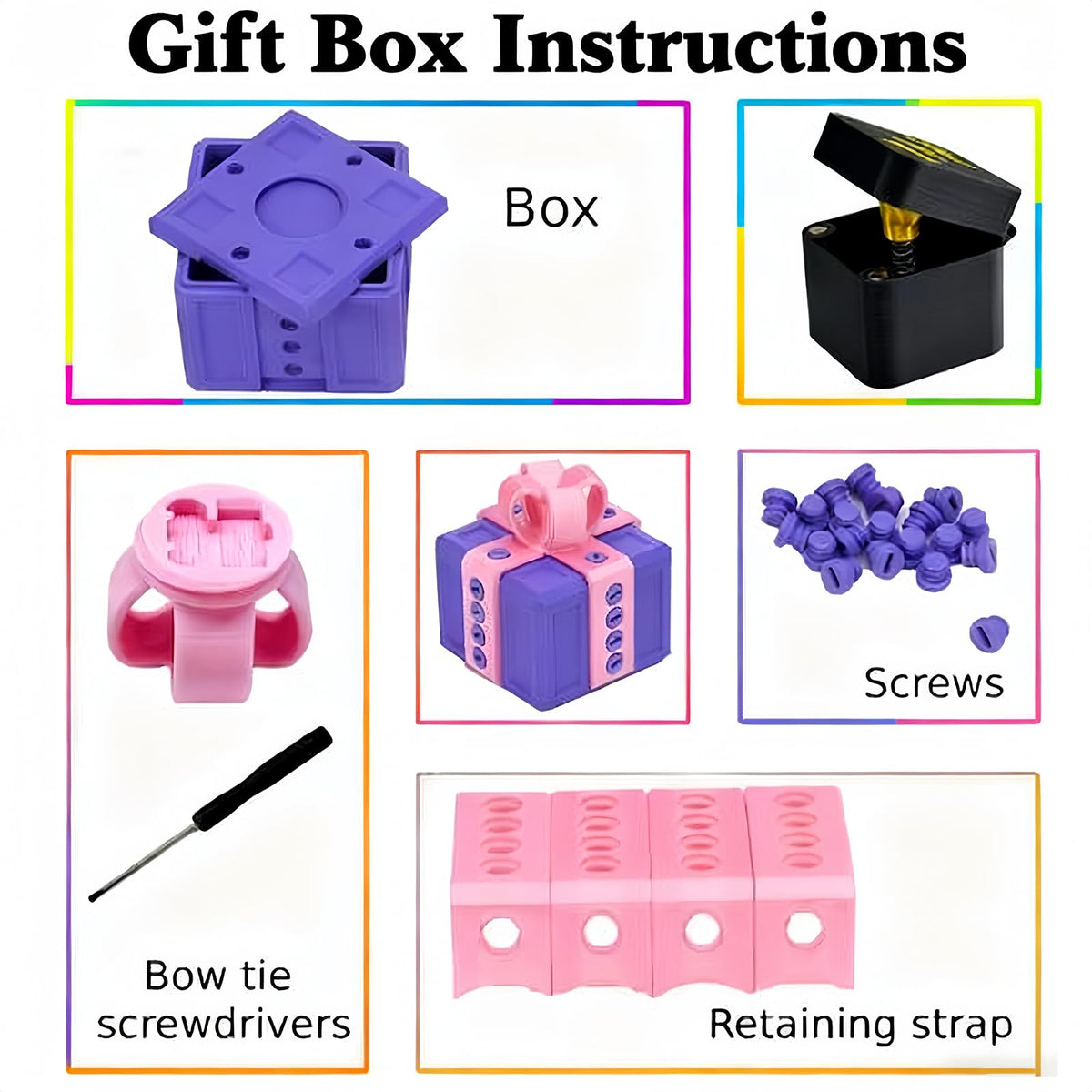 RAESOUL The Annoying Present Gift Box — 3D Printed Screws & Pop-Out Finger Surprise
