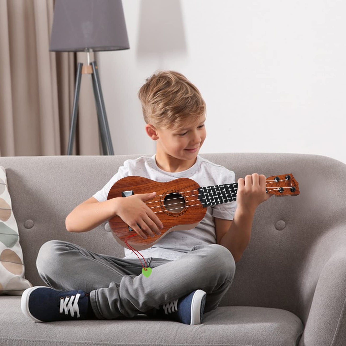 Raimy 17in Kids Ukulele Guitar — 4-String Mini for Beginners