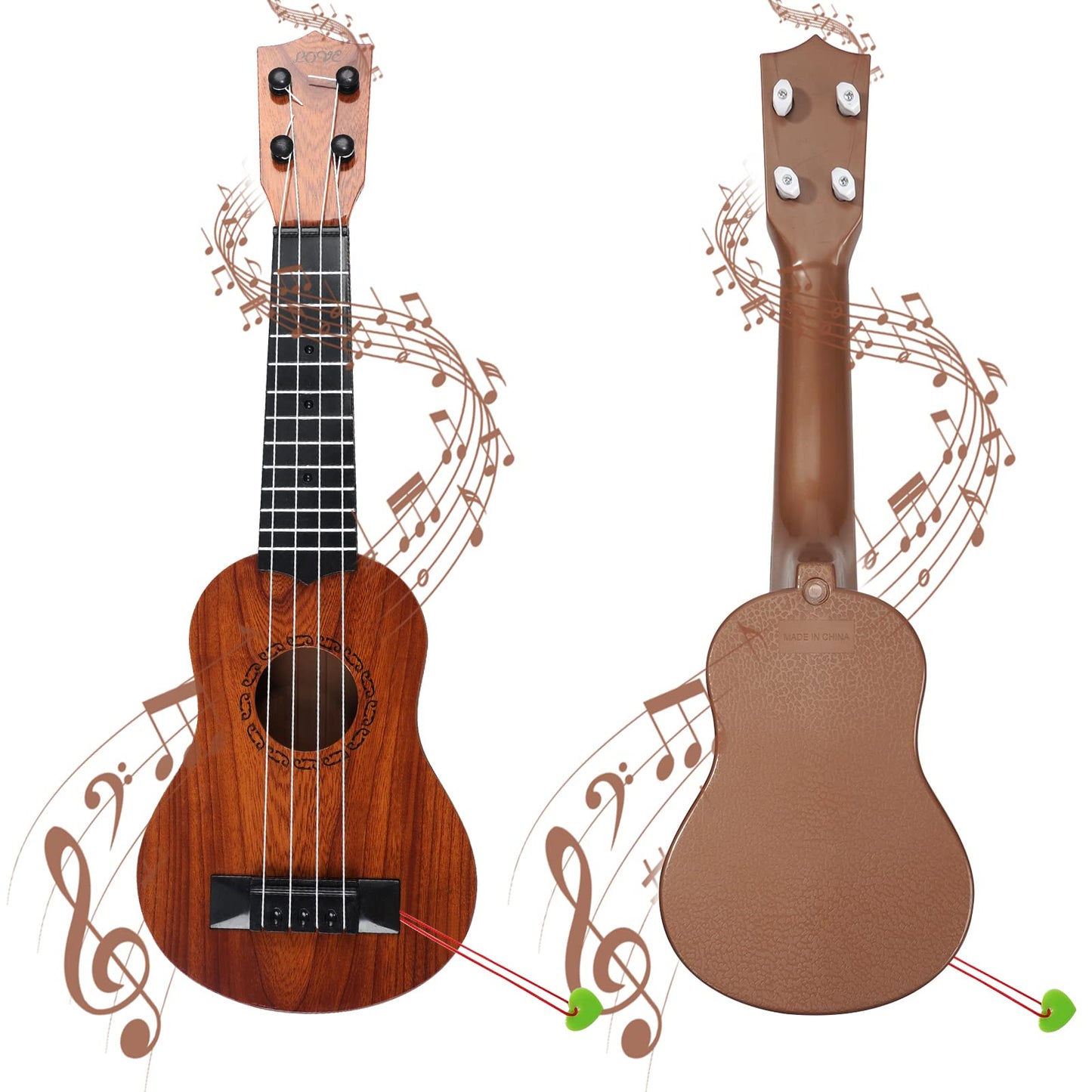 Raimy 17in Kids Ukulele Guitar — 4-String Mini for Beginners