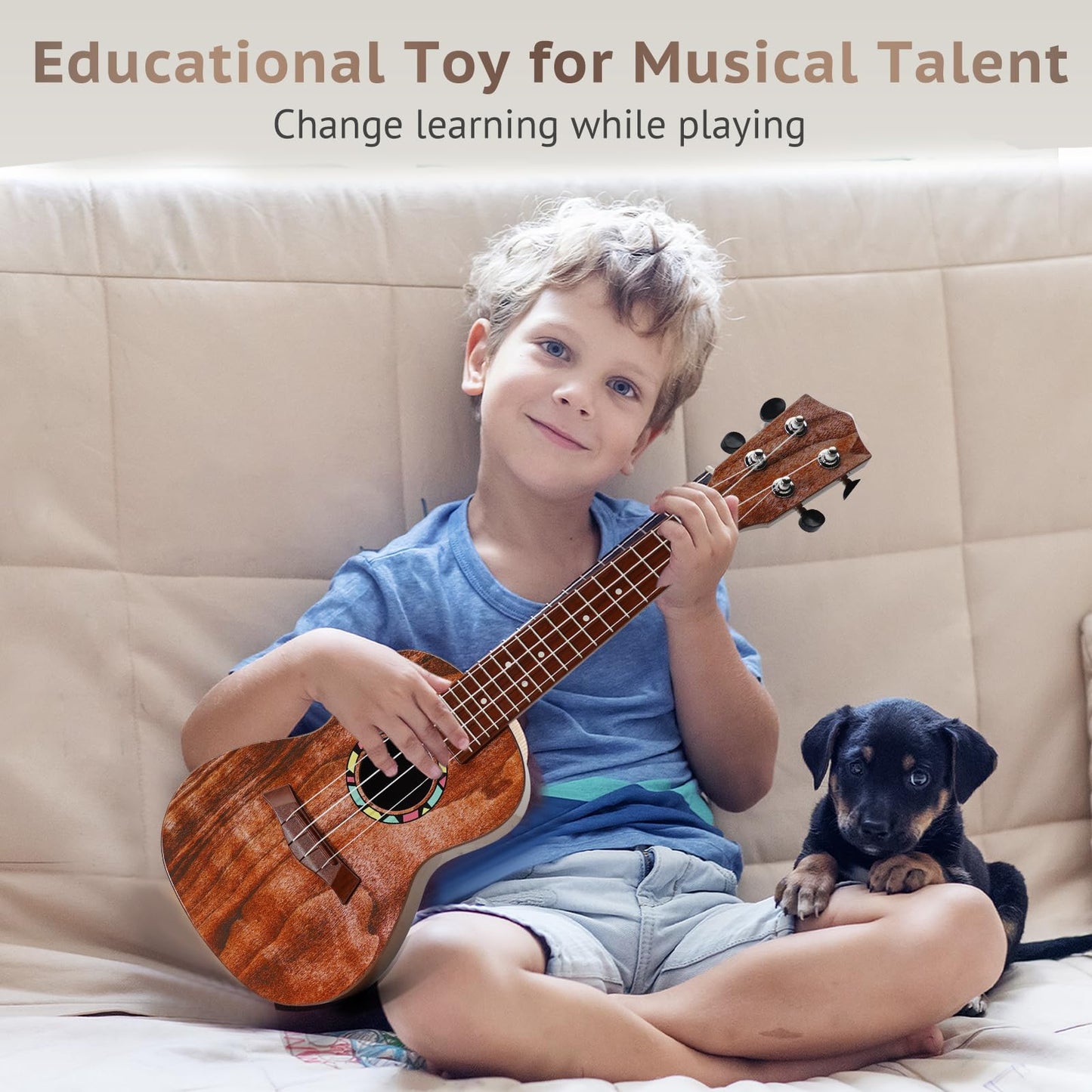 Raimy Kids Guitar Ukulele 21inch — Safe, Durable, Authentic Sound