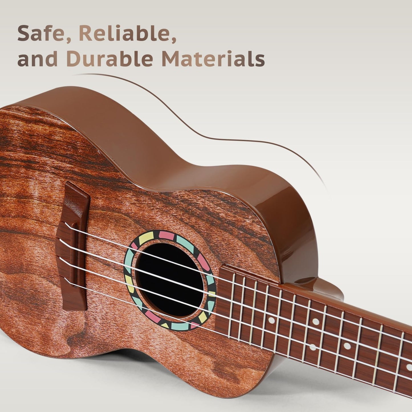 Raimy Kids Guitar Ukulele 21inch — Safe, Durable, Authentic Sound