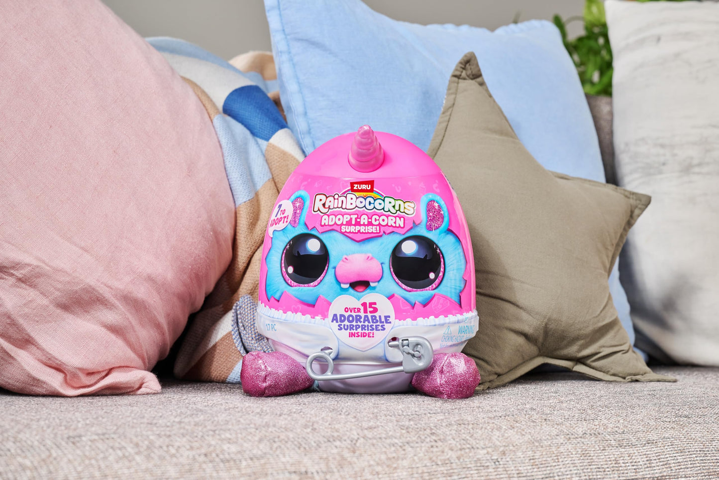 Rainbocorns Adopt-A-Corn Surprise (Bunny) – 15+ Surprises, Collectible Plush Eggs for Kids 3+