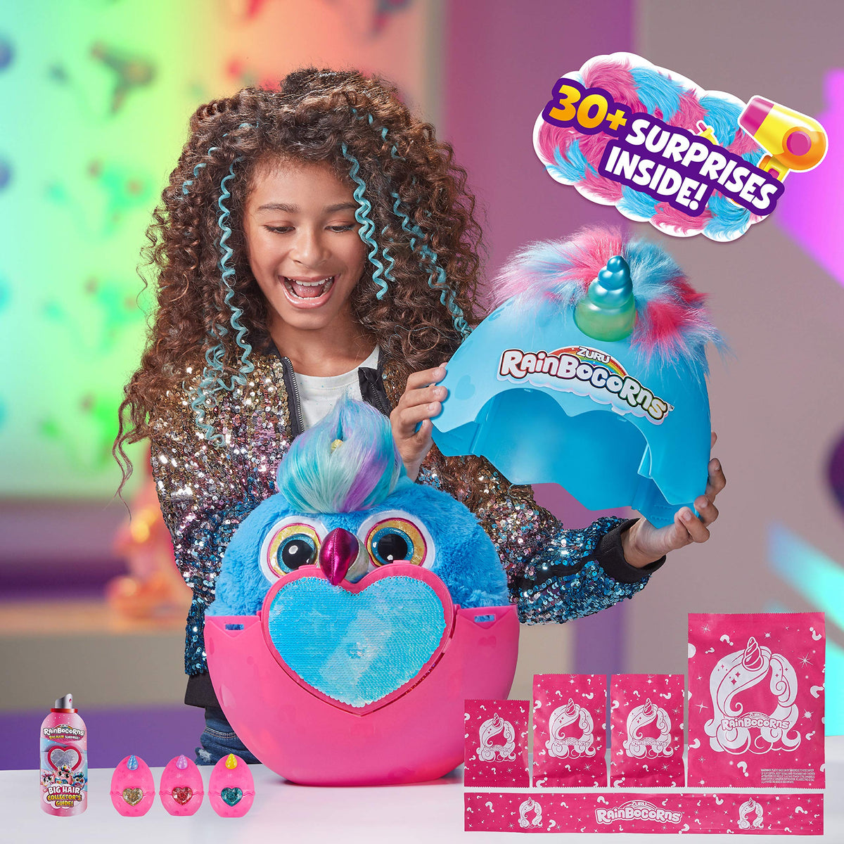 Rainbocorns Plush Big Hair Surprise Series 1 – Toucan | Giant Egg Unboxing & Hair Play