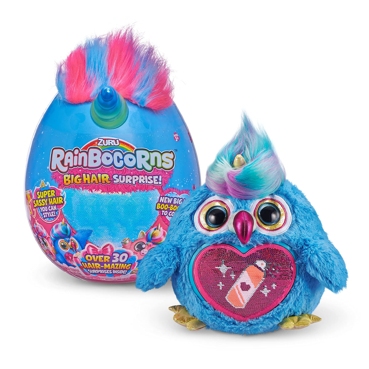 Rainbocorns Plush Big Hair Surprise Series 1 – Toucan | Giant Egg Unboxing & Hair Play