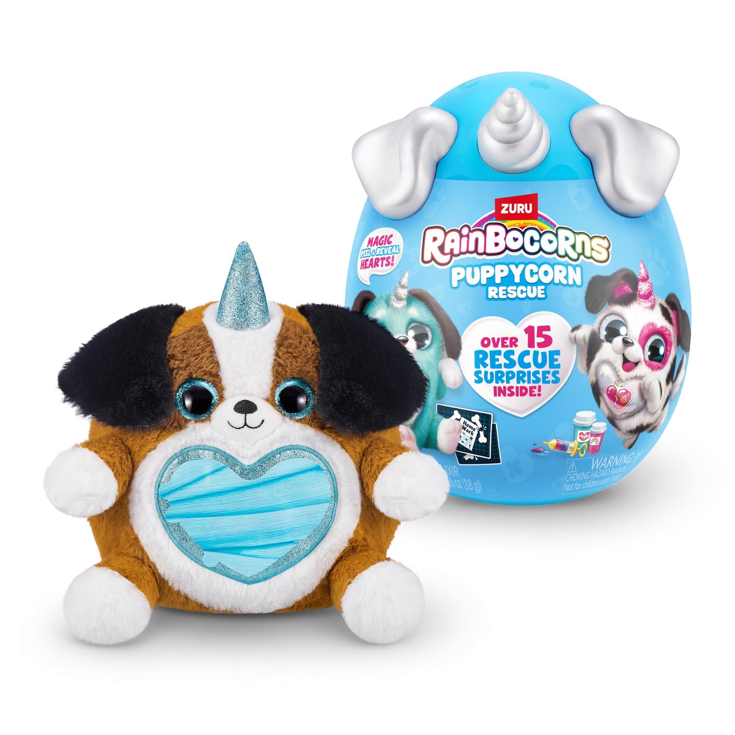 Rainbocorns Puppycorn Rescue (Shepherd) – Collectible Plush by ZURU | 12+ Surprises