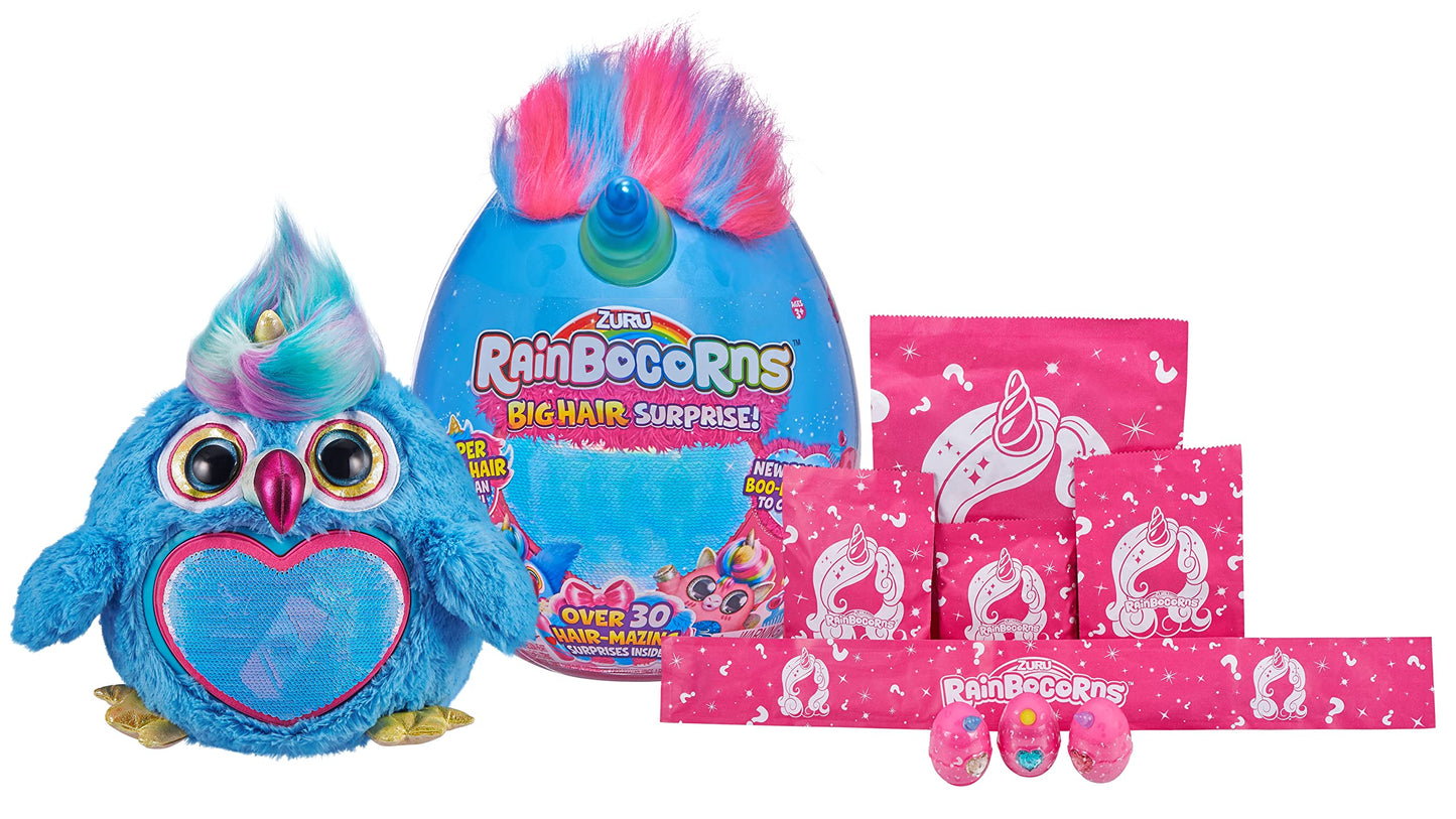 Rainbocorns Plush Big Hair Surprise Series 1 – Toucan | Giant Egg Unboxing & Hair Play