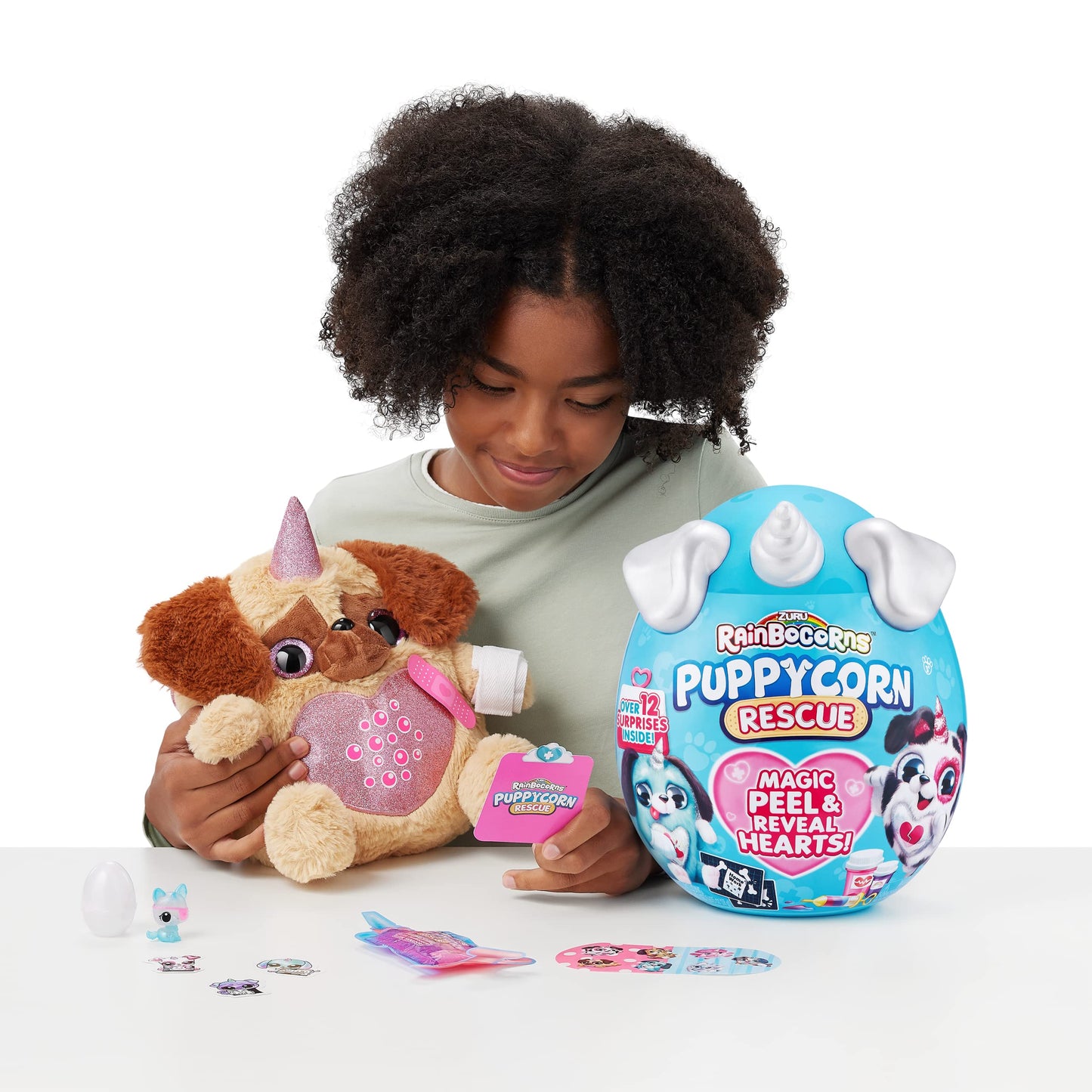 Rainbocorns Puppycorn Rescue (Shepherd) – Collectible Plush by ZURU | 12+ Surprises