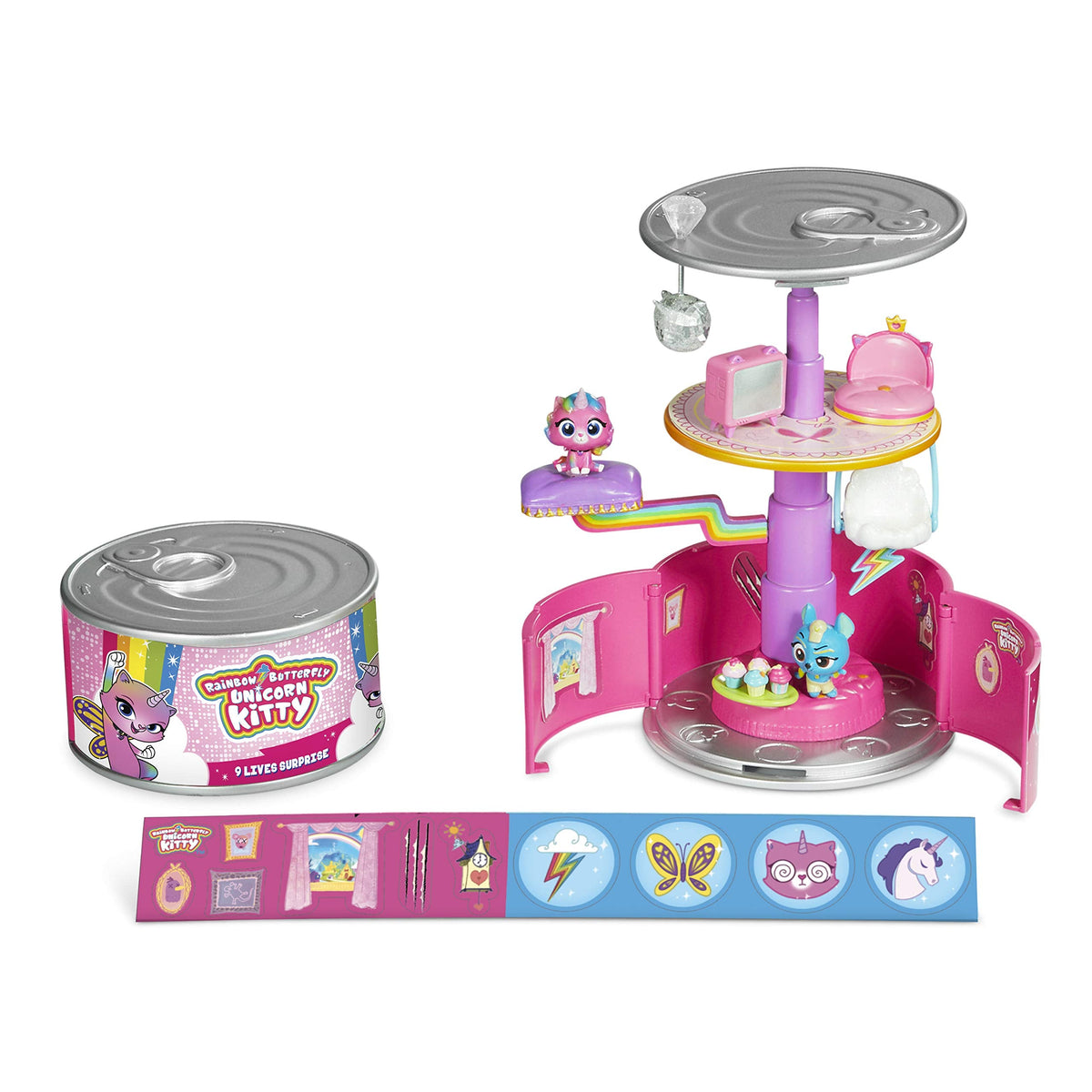 Rainbow Butterfly Unicorn Kitty 9 Lives Surprise – Styles May Vary Mini Playset Unboxing