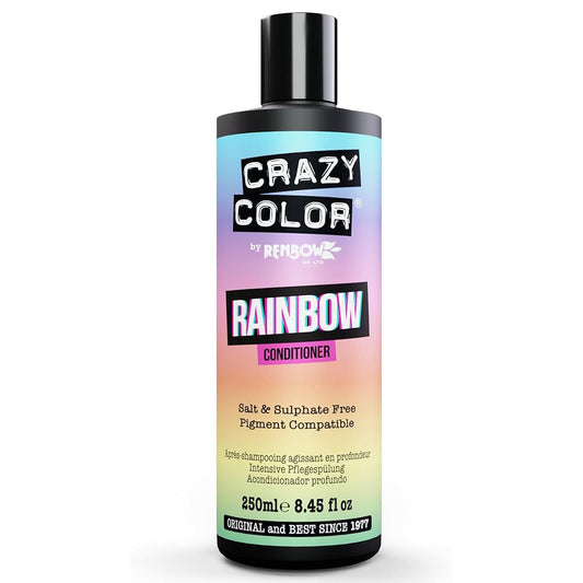 Crazy Color Rainbow Conditioner Vibrant Colour Enhancing & Detangling for Coloured Hair 250 ml / 8.45 oz