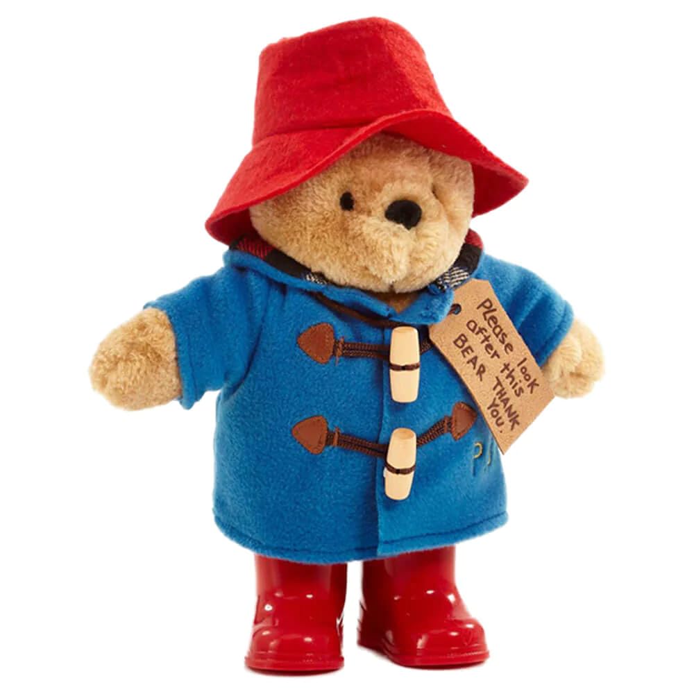 Rainbow Designs Classic Paddington Bear with Boots – 25cm Standing Plush with Duffle Coat & Red Boots
