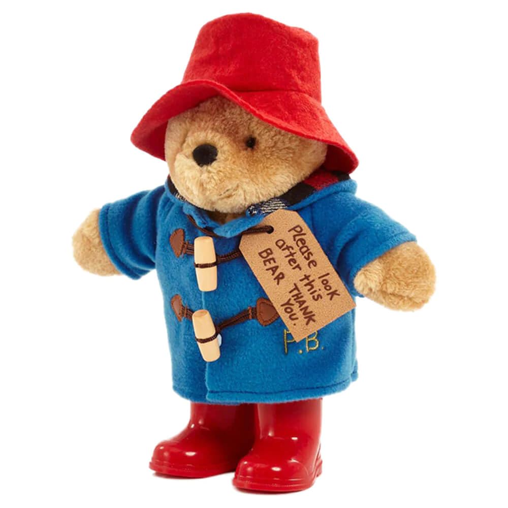Rainbow Designs Classic Paddington Bear with Boots – 25cm Standing Plush with Duffle Coat & Red Boots