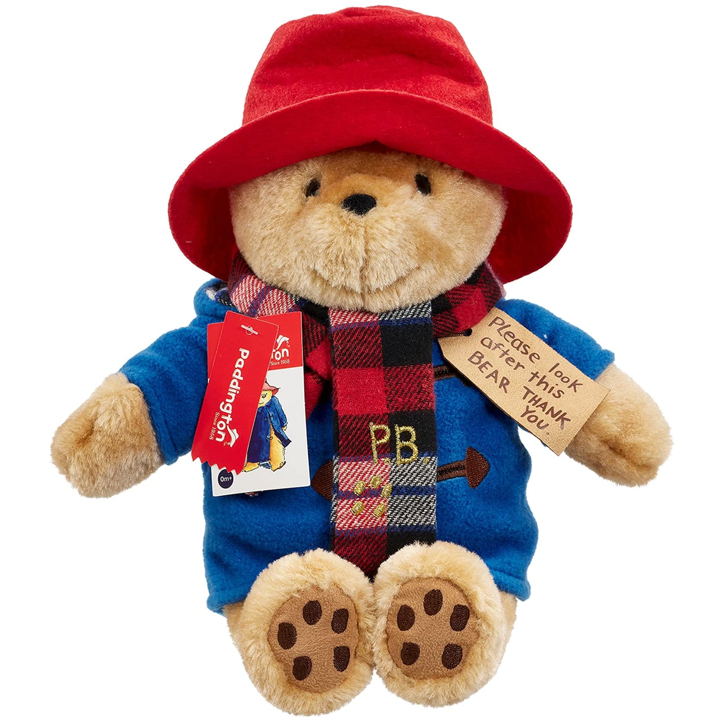 Rainbow Designs Paddington Bear 60th Anniversary Plush with Scarf – Classic Collectible