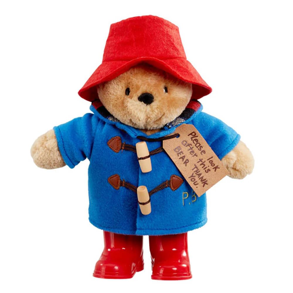 Rainbow Designs Classic Paddington Bear with Boots – 25cm Standing Plush with Duffle Coat & Red Boots