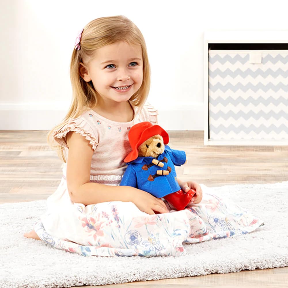 Rainbow Designs Classic Paddington Bear with Boots – 25cm Standing Plush with Duffle Coat & Red Boots