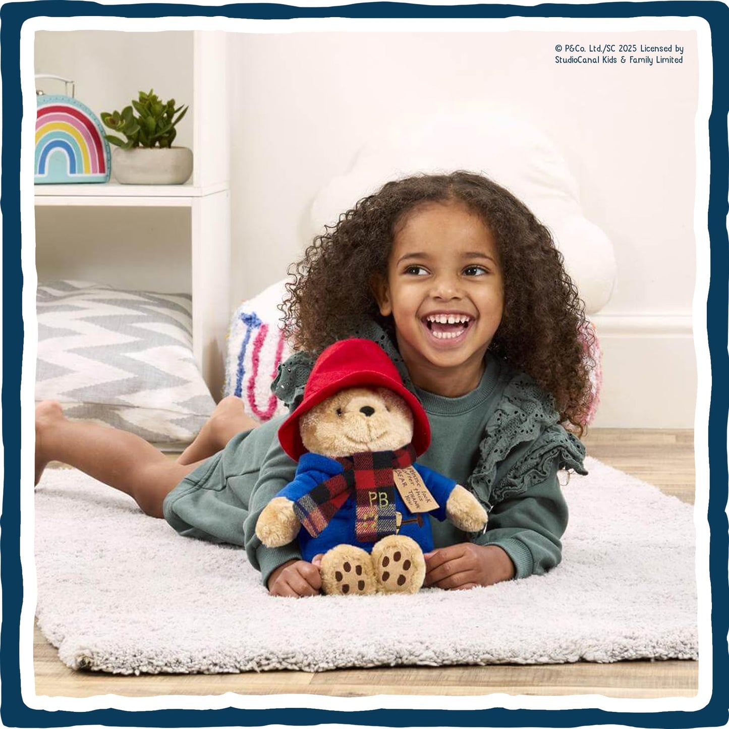 Rainbow Designs Paddington Bear 60th Anniversary Plush with Scarf – Classic Collectible