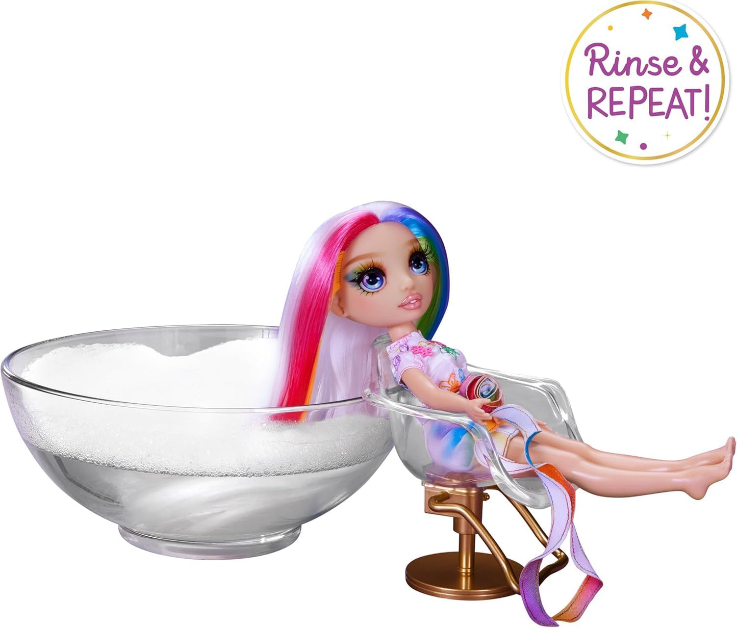 Rainbow High Hair Chalk & Style Amaya – 11” Doll | Washable Rainbow Hair Chalk Kit